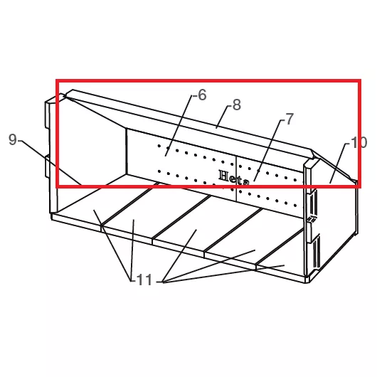D�flecteur en vermiculite - Heta Scan-Line r�f.0023-0127
