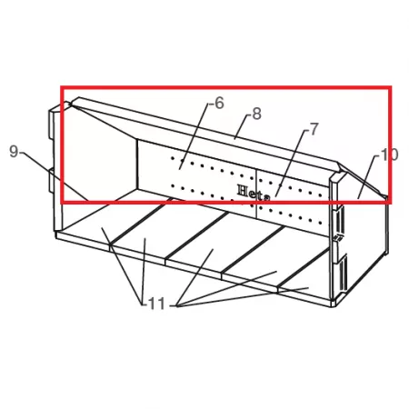 D&eacute;flecteur en vermiculite - Heta Scan-Line r&eacute;f.0023-0127