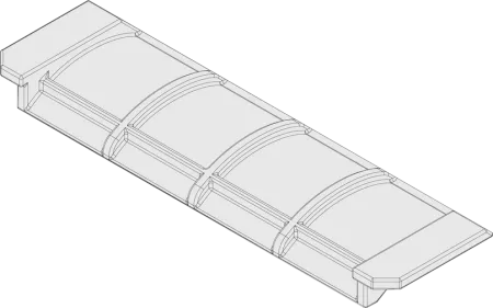 Déflecteur fonte (devant paire de filtres) - HARK Réf. ETSTO0660041