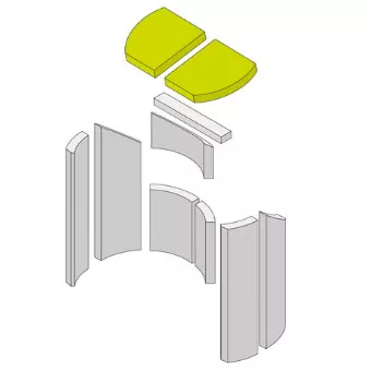 D&eacute;flecteur haut gauche / droite (&agrave; l\'unit&eacute;) - HARK R&eacute;f. ETSTO0600022J