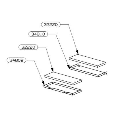D&eacute;flecteur inox sup&eacute;rieur - SUPRA R&eacute;f. 34810
