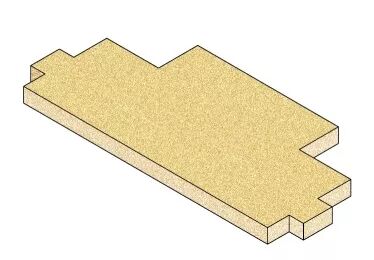 D�flecteur seul (sans les briques lat�rales) - SUPRA R�f. 38702 (SUIVI)