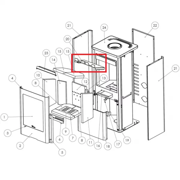 D�flecteur sup�rieur - LACUNZA r�f. 5021210016