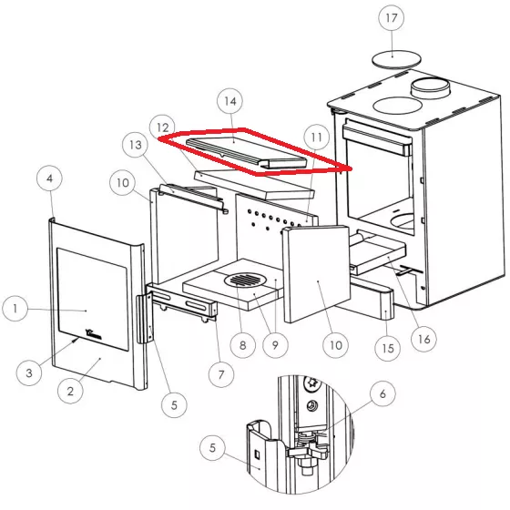 D�flecteur sup�rieur - LACUNZA r�f. 5021250010
