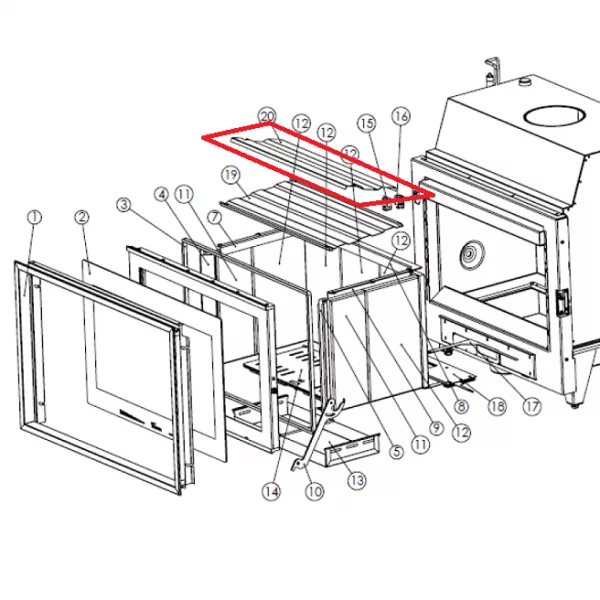 D�flecteur sup�rieur - LACUNZA r�f. 503150000816