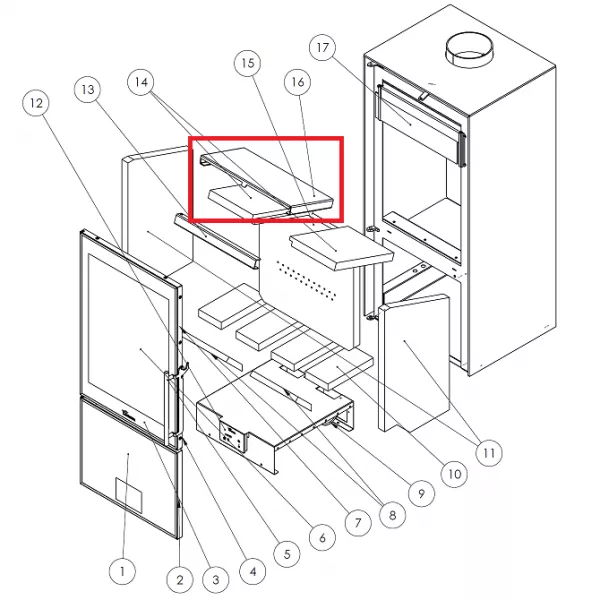 D�flecteur sup�rieur - LACUNZA r�f. 5040800434