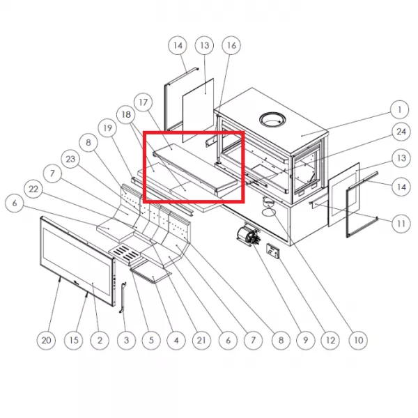 D�flecteur sup�rieur - LACUNZA r�f. 5045100018