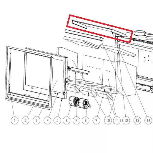D�flecteur sup�rieur - LACUNZA r�f. 5045500007