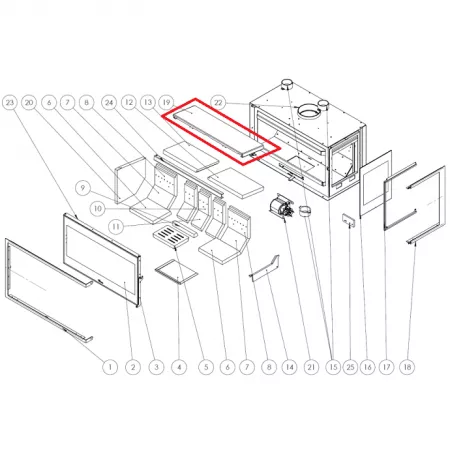 D&eacute;flecteur sup&eacute;rieur Adour CL 700 - LACUNZA r&eacute;f. 5045100015