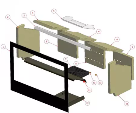 Déflecteur supérieur en métal - ROCAL réf. VRM5931-35
