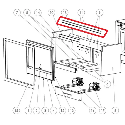 D�flecteur sup�rieur en t�le - LACUNZA r�f. 5021200014