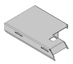 D�flecteur sup�rieur m�tal gauche Studio 2 MK1.75 - STOVAX R�f. RVS-MEC11370 (SUIVI)