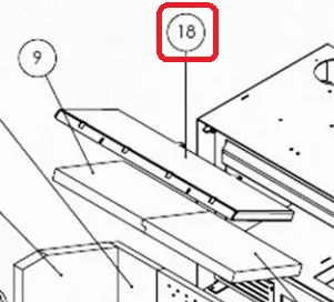 D&eacute;flecteur sup&eacute;rieur m&eacute;tal Gold800+ - LACUNZA r&eacute;f. 5044000008 (SUIVI)