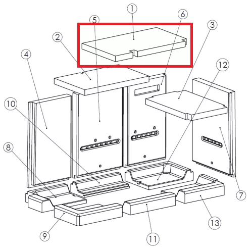 D�flecteur sup�rieur vermiculite - LACUNZA r�f. 5046800004