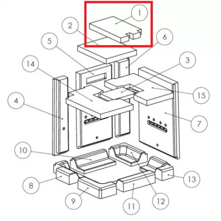 D&eacute;flecteur sup&eacute;rieur vermiculite - LACUNZA r&eacute;f. 5046900002