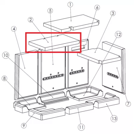 D&eacute;flecteur vermiculite - LACUNZA r&eacute;f. 5046800005