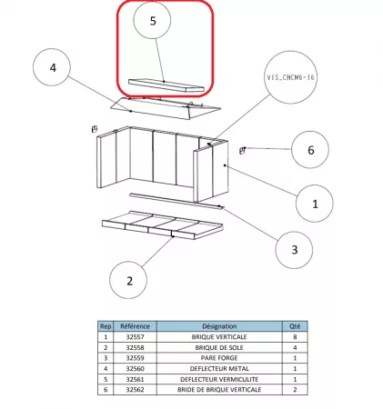 Deflecteur Vermiculite - SUPRA Réf. 32561 (DISPO)