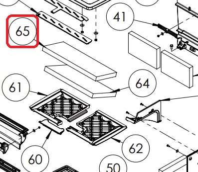 D&eacute;flecteur vermiculite haut Tai 45WD/W - DOVRE R&eacute;f. 70.76192.000 (SUIVI)