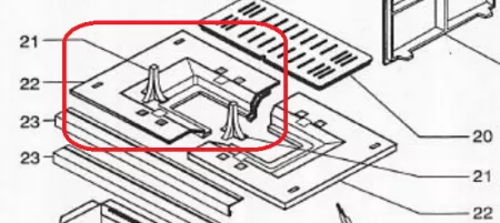 Demi-sole fonte double face (à l\'unité) - SUPRA Réf. 13792PB