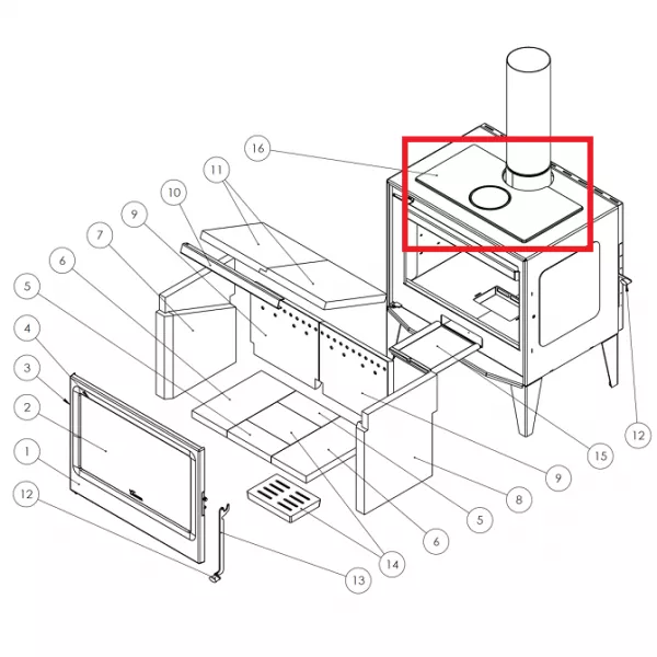 Dessus en fonte - LACUNZA r�f. 5021200011