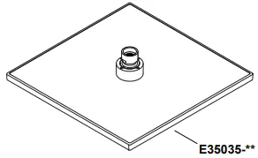 Douche de t&ecirc;te chrom&eacute;e carr&eacute;e - JACOB DELAFON R&eacute;f. E35035-CP