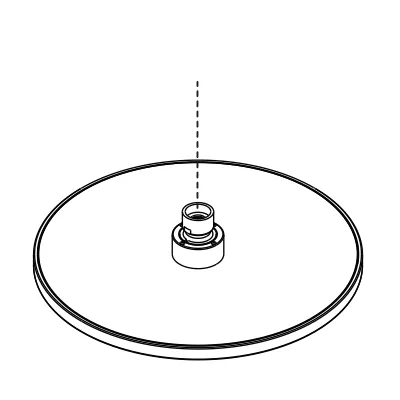Douche de t&ecirc;te Juliette noir mat - Jacob Delafon R&eacute;f. E8B922-BL