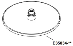 Douche de t&ecirc;te ronde 250mm Chrom&eacute; - JACOB DELAFON R&eacute;f. E35034-CP