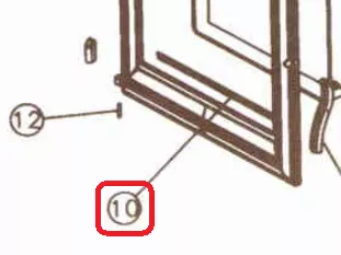 ELEMENT APPLIQUE INFERIEUR 364104 LAITON - GODIN R&eacute;f. 12819364104022