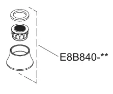 Ensemble a&eacute;rateur cuisine - Jacob Delafon R&eacute;f. E8B840-CP