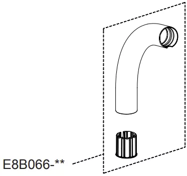 Ensemble bec chrom&eacute; - Jacob Delafon R&eacute;f. E8B066-CP