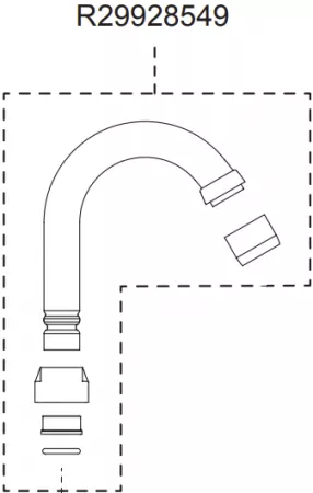 Ensemble bec chrom&eacute; (bidet)- Jacob Delafon R&eacute;f. R29928549
