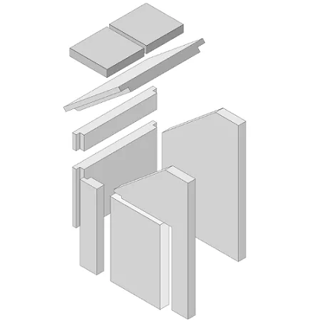 Ensemble briques r&eacute;fractaires (9 pi&egrave;ces) - HARK R&eacute;f. ETSTO0606014