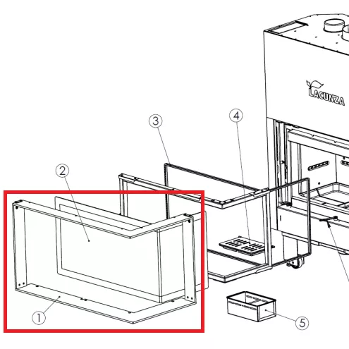 Ensemble cadre ext�rieur mont� - LACUNZA r�f. 5046800003