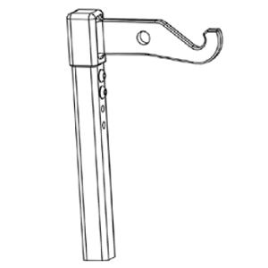 Ensemble complet de poign�e de porte - STOVAX R�f. MEC11849