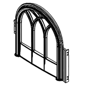Ensemble complet de portes  - Noir mat - STOVAX R�f. HUM28.8A