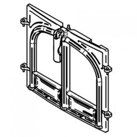 Ensemble complet de portes doubles  - STOVAX Réf. MEC9068