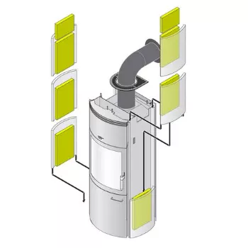 Ensemble de 8 pierres de stockage thermique  - HARK R&eacute;f. ET01N0605002