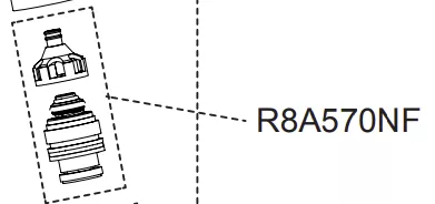 Ensemble inverseur Singulier - Jacob Delafon R&eacute;f. R8A570NF