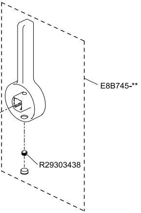 Ensemble Levier - Jacob Delafon R&eacute;f. E8B745-CP