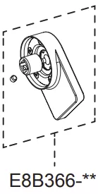 Ensemble levier chrom&eacute; - Jacob Delafon R&eacute;f. E8B366-CP