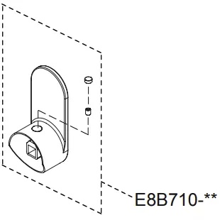 Ensemble levier chrom&eacute; - Jacob Delafon R&eacute;f. E8B710-CP