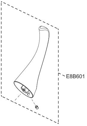 Ensemble levier inox bross� - Jacob Delafon R�f. E8B601-VS
