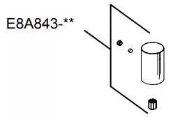 Ensemble levier lave-mains Toobi BN - Jacob Delafon R&eacute;f. E8A843-BN