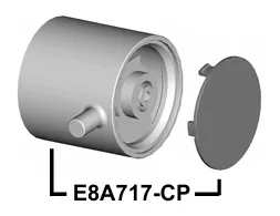 Ensemble poign&eacute;e chrom&eacute;e - Jacob Delafon R&eacute;f. E8A717-CP