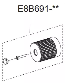 Ensemble poign&eacute;e chrom&eacute;e d&eacute;bit ou inverseur - Jacob Delafon R&eacute;f. E8B691-CP