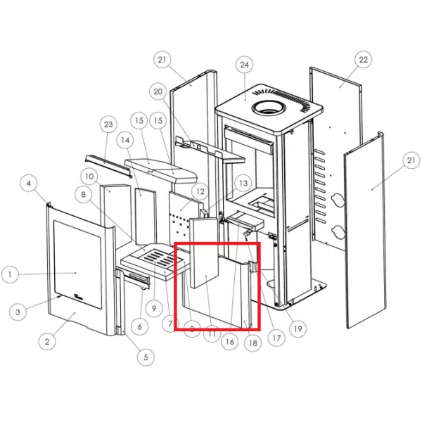 Ensemble porte b�cher - LACUNZA r�f. 5021260008