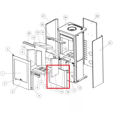 Ensemble porte b&ucirc;cher - LACUNZA r&eacute;f. 5021260008