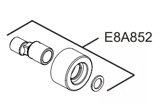 Ensemble rosace nickel bross&eacute; - Jacob Delafon R&eacute;f. E8A852-BN