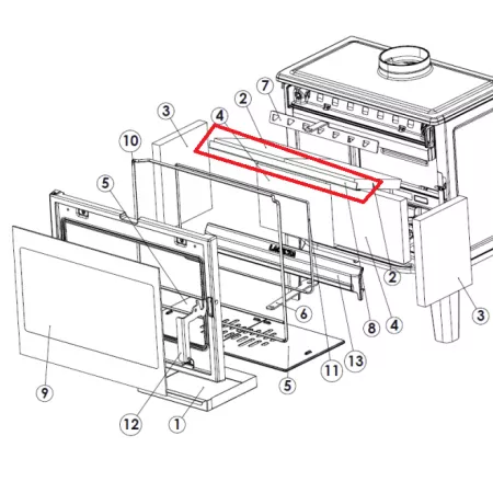 &Eacute;querre de fixation d&eacute;flecteur - LACUNZA r&eacute;f. 5020000923