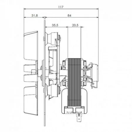 Extracteur de fum&eacute;e - TRIAL r&eacute;f. CAF15Y-120S (SUIVI)